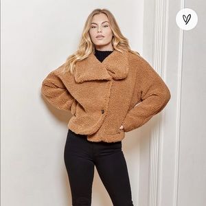 Free people Izzy tan Sherpa jacket